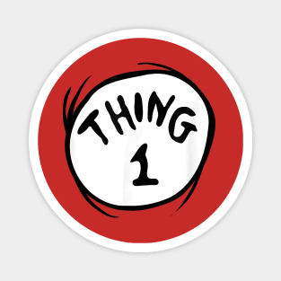 Dr. Seuss Thing 1 logo Magnet